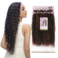 Julianna High Quality Packet Smooth Ombre Curly Kanekalon Fiber Organic Synthetic Weave Bundles Hair Extensions