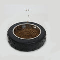 Heavy Dog Feeding Bowl Stainless Steel Cat Water Bowl Non-Slip Rubber Tire Pet Bowl for Cats and Dogs