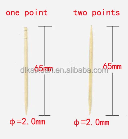 Toothpick Chinese Wholesale Eco-friendly Natural Birch Wood  Toothpick and Bamboo Material