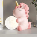 Dropshipping Resin Home Decor for Bedroom Bedside Lamp Table Lamp Birthday Gift unicorn Night Light Resin Sculpture