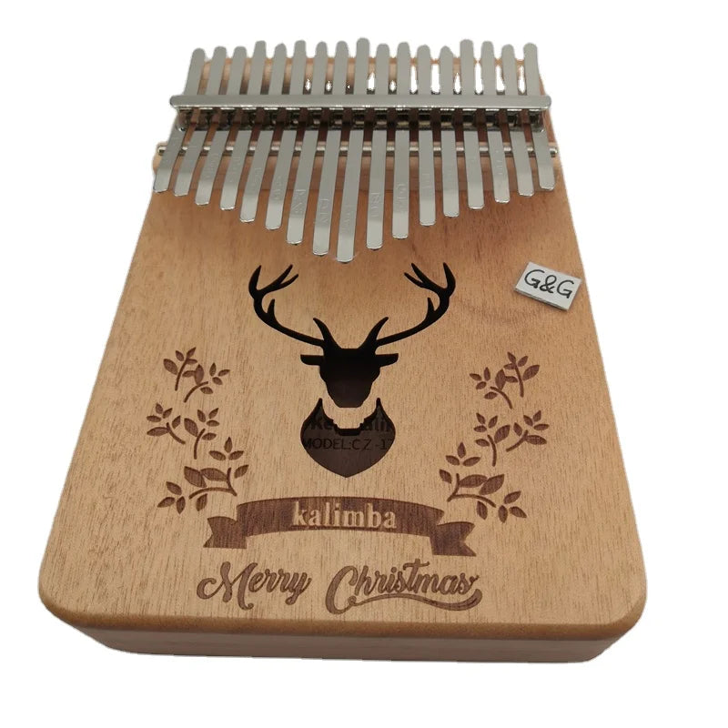 Wholesale Custom Kalimba Merry Christmas 17 Key Kalimba