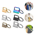 25mm Rainbow Key Chain Fob With Key Ring 1 Inch Key Fob Hardware for Fabric Ribbon Wristband