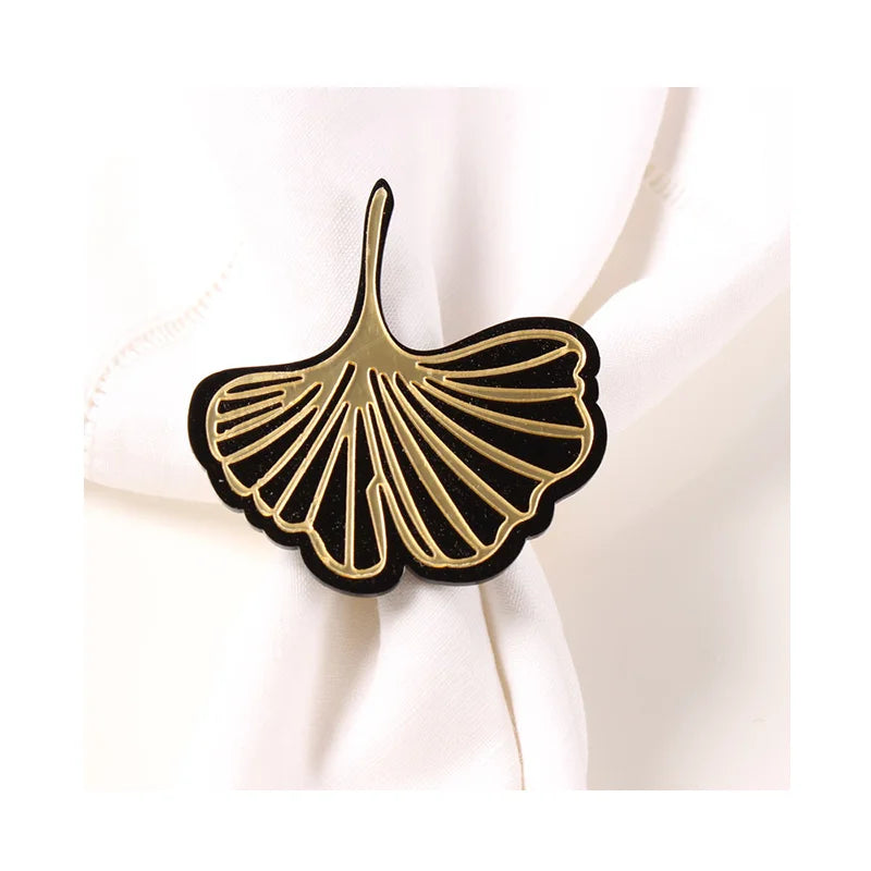 Ginkgo Leaf Napkin Ring for Wedding Decorations