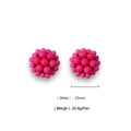 Fashion Handmade Bohemian Glass Bead Earring for Women Creative Sweet Color Beaded Earrings Stainless Steel Post Wholesale