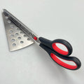 2 in 1 Stainless Steel Pizza Cutter Scissors with Detachable Spatula Server