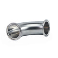 Sanitary stainless Steel l Press Bend clamped 90 Degree Elbow