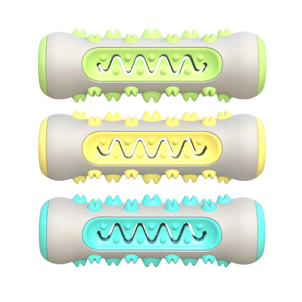 ZMAKER Natural Rubber Toothbrush Stick Dog Chew Toys Sets for Aggressive Chewers