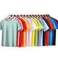 Wholesale Custom Heavyweight Tshirt Oversize Men's O-neck T-Shirts 200 Grams Cotton Streetwear Sport Gym Custom Print Logo