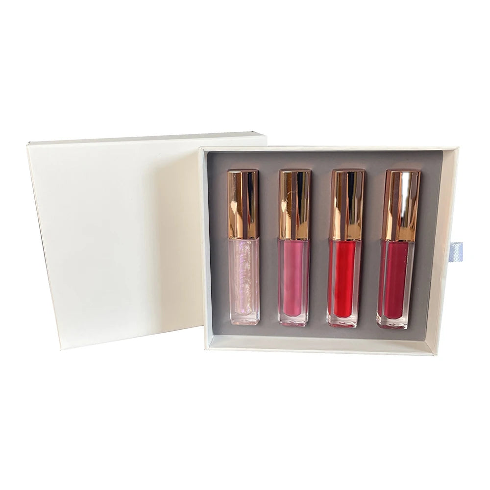 5cs Matte Glossy Makeup Waterproof Lip Gloss Liquid Lipstick Lipgloss Box Set