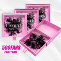 Abonnie Korean Pbt Pro Made Fan Eyelash 10D 20D Loose Lash Trays Premade Volume Fan Pointy Base Promade Lash Extensions Fans