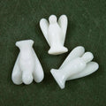 Huiying Wholesale Hand Carved White Jade Angel Figurines for Decoration Crafts 2 Inch