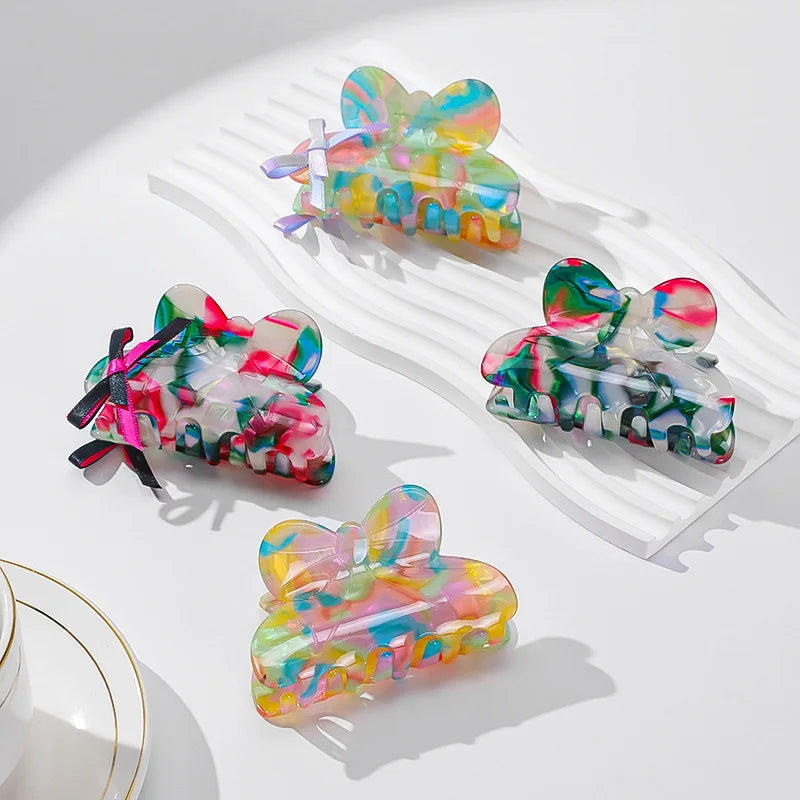 Hot Selling Acetate Color Hair Claw Clips for Women Girls  Hair Accessories CH1078