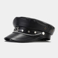2026 Women Artist Vintage Solid Color Beanie Elegant French Pu Ladies Fashion Plaid British Beret Hat Cap
