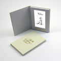 Huihong HH-1011 Wedding Bronzing Paper LCD Advertising Music & Photo Player Video Brochure with Custom Linen Design