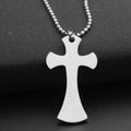Customized Sliced Stainless Steel Peace Pendant Necklace Chain SCP044