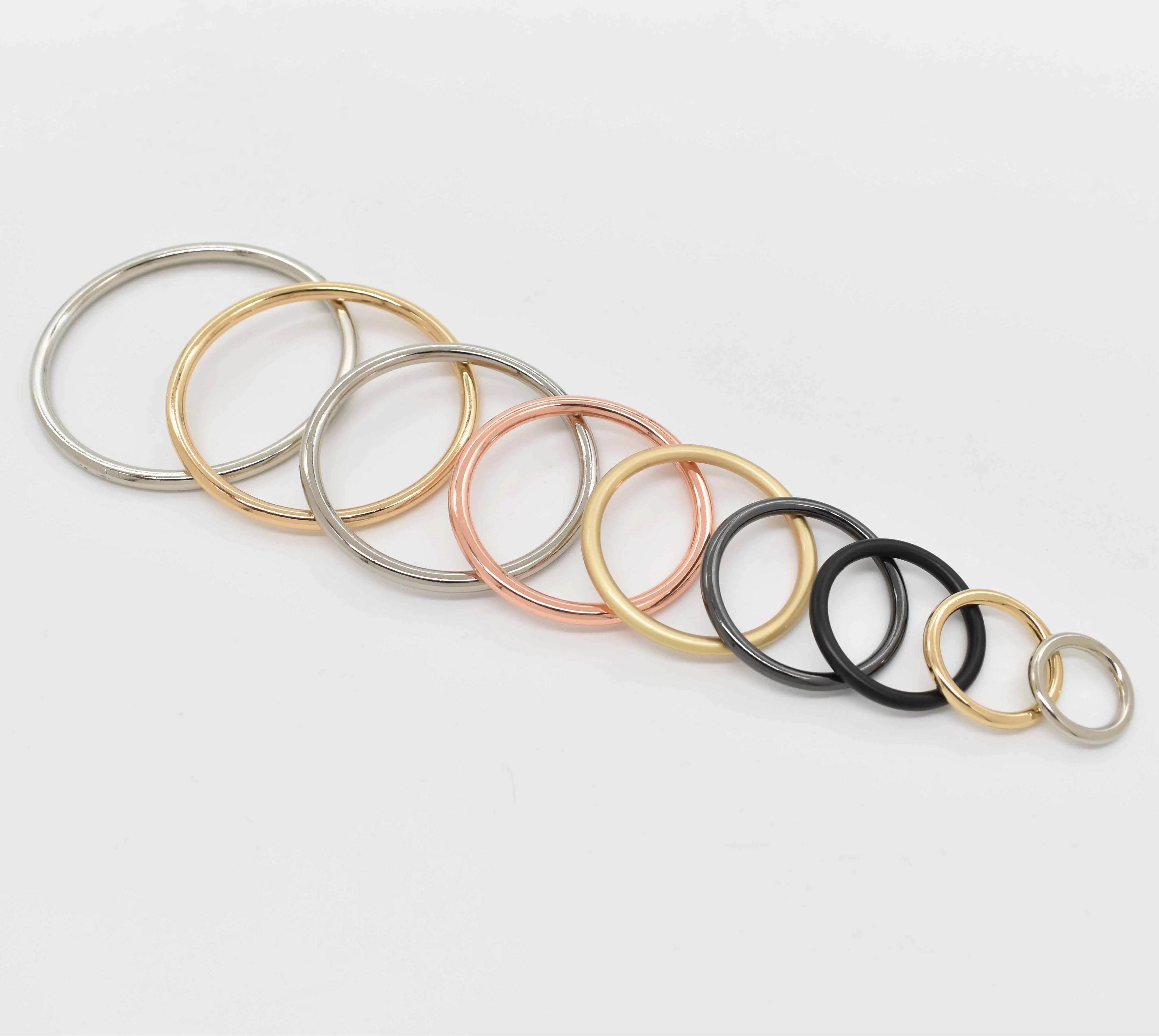 Cycle-4-1 High-end Fashion 14mm/15mm/20mm Inner Size O Rings Buckles Zinc Alloy Bikini Accessories Hardware
