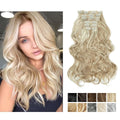 SARLA 20" Wholesale Synthetic 7pcs Full Head Wavy Curly Hair Extensions Long Seamless Clip in Hair Extensions for Women MegaBDM