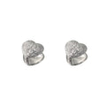 FY-EK411 2026 New Design 925 Sterling Silver Heart Hoop Earrings for Women Rhodium Plated Cute Style for Gift or Party