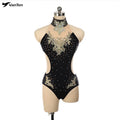 Full Bling New Design Glitter Stone Pole Dance Costume for Youth and Adult Stage Performance Dress