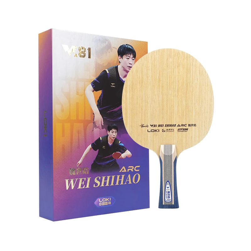 Loki New Arrival W81 Wei Shihao ARC Outer Carbon Fiber Ping Pong Blade OEM ODM Professional Blade Table Tennis MegaBDM