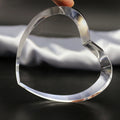 Custom Clear K9 Crystal Heart Shaped Crystal Glass Paperweight for Office