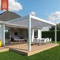 Waterproof Aluminum Deck Cover Electric Louver Roof Patio Garden Yard Outdoor Arbour Pergola