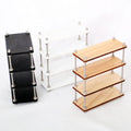 Doll House Multi-storey Storage Cabinet Solid Wood Bookcase  Simple European Furniture Miniature Model Living Room Scene