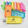 Lasheswholesale Vendor Eyelash Packaging 3d Mink Lash Extension Strips Magnetic Eyelash Box for Eyelashes
