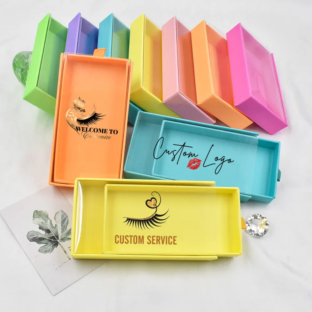 Lasheswholesale Vendor Eyelash Packaging 3d Mink Lash Extension Strips Magnetic Eyelash Box for Eyelashes