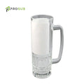 Prosub 22oz Sublimation Beer Mugs DIY Custom Printing White Patch Blanks Sublimation Glass Steins Cup