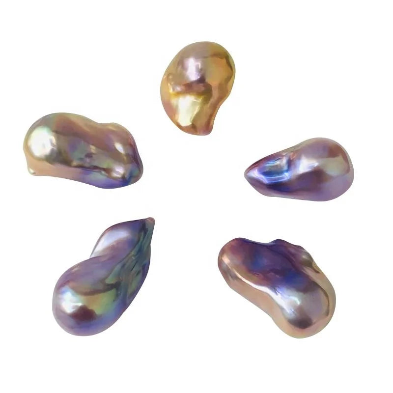 3A Baroque Pearl Natural Freshwater Pearl Nucleated Loose Bead Low Price 10-15mm