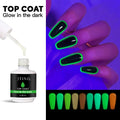 JTING Various Styles Glow in the Dark Nail Gel Top Coat Nail Gel Polish Luminous Gel Polish with Daytime and Dark Night Effect