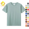 Wholesale 100% Cotton Men's T-Shirts Custom with Your Brand Logo Plain Casual Blank T-Shirt