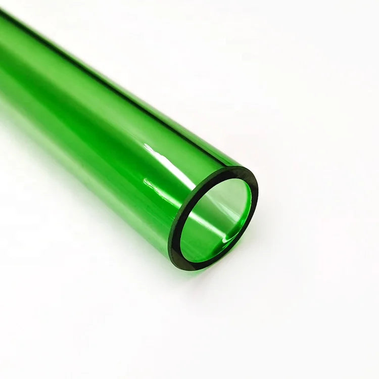 JR Glass Wholesale Custom Bright Green Borosilicate Glass Tube