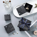 2024  Hot Selling Black Kraft Paper Custom Logo Packing Jewelry Boxes Jewelry Packing Box Necklace Ring Gift Box