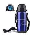 Vacuum Insulated Stainless Steel Custom Logo Flask Large Capacity Sport Gym Bpa Free Drink Water Bottle with Rope