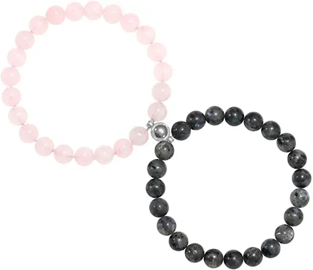 Magnetic Couples Bracelets Men Women Mutual Attraction Natural Volcanic Stone Bracelets Gifts for Lovers and Best Friends