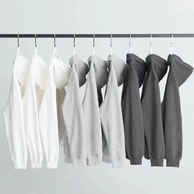 Wholesale Custom Logo Blank Plain Dyed Pullover Unisex Fleece 400gsm Cotton Autumn Hoodies
