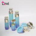 Devi Customized Cosmetic Glass Bottles with Hot Stamping and Pump Sprayer 100ml Capacity OEM Skincare Packaging Set