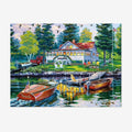 5D Full Drill Square/Round Diamond Painting DIY Gifts Picture Mural Wharf Boat Scenery Home Decor Environment Friendly Custom