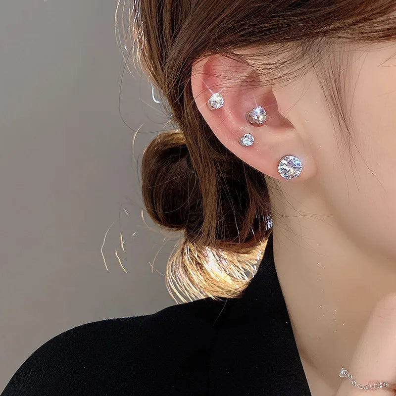 Design Non Piercing Earring Ear Bone Pin Bijouterie Slimming Magnetic Limphatish Stud Earrings Jewelries for Women