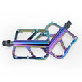 Non-Slip Flat Ultralight Aluminum Magnesium Alloy for MTB Pedals with Cr-Mo Steel Axle for BMX Road Bicycles Wide Platform