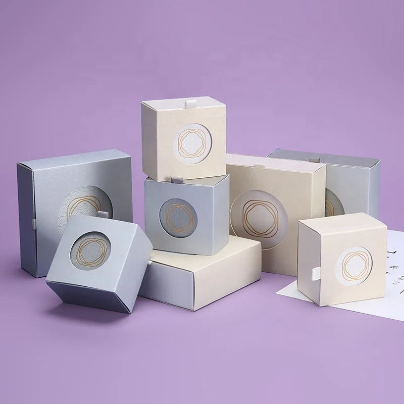 A1 Custom Logo Organizer Luxury Gift Velvet White Magnetic Jewelry Travel Packaging Ring Paper Box Jewelry Boxes