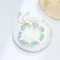 Multi Style Fashion Beaded Bracelets Jewelry Pearl Slide Buckle Natural Crystal Bracelets for Women