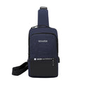 Wholesale Customized Korean Shoulder Messenger Bag Riding Oxford Cloth Crossbody USB Waist and Chest Bag Phone