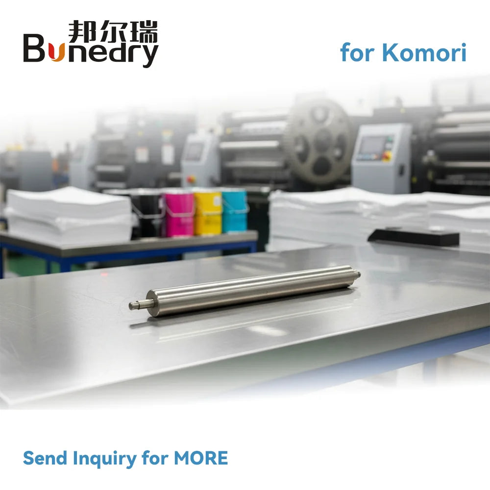 High-precision Ink Rubber Metal Roller Komori LS40 L28 G40 GL440 Spare Parts for Komori Offset Printing Machine