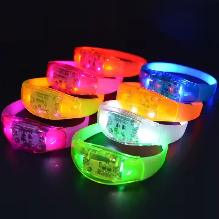 Custom LED Light-Up Silicone Fashion Bracelets for Parties Weddings Concerts Graduations