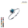 Wholesale S925 Silver Twisted Arm Ring Fine Jewelry 1Carat Snowflake Moissanite Promise Ring for Women Valentine's Day Gift