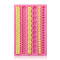Pearl Pie Crust Fondant Pastry Baking Silicone Mold Impression Mats Lace Silicone Mold for Cake Decorating Sugarcraft Mold