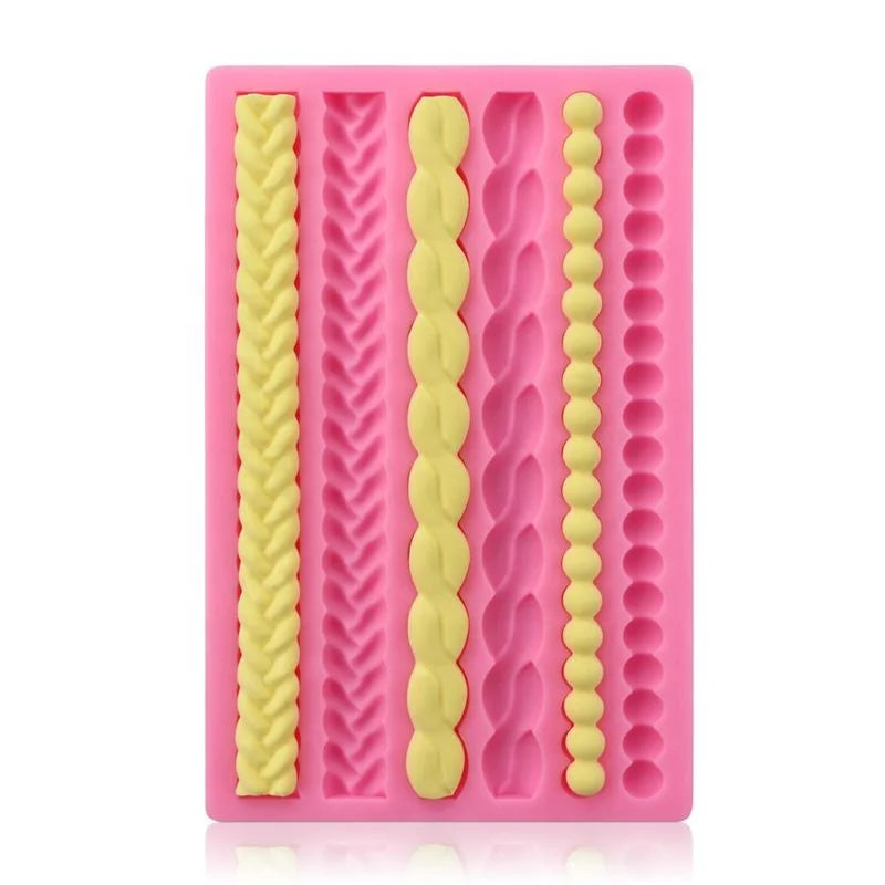 Pearl Pie Crust Fondant Pastry Baking Silicone Mold Impression Mats Lace Silicone Mold for Cake Decorating Sugarcraft Mold
